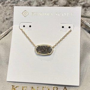 New Kendra Scott Elisa Gold Platinum Drusy